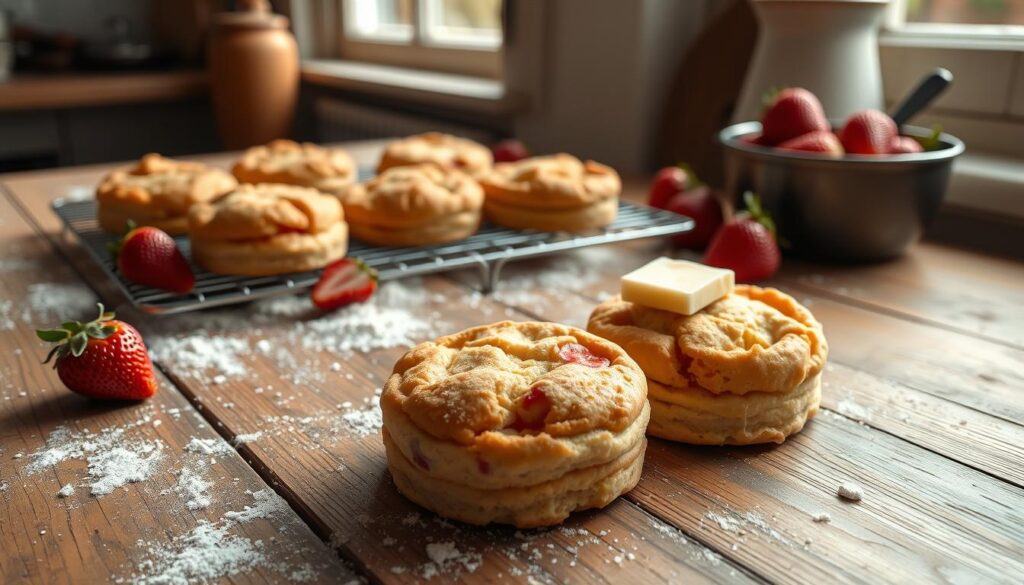 Homemade Strawberry Biscuits